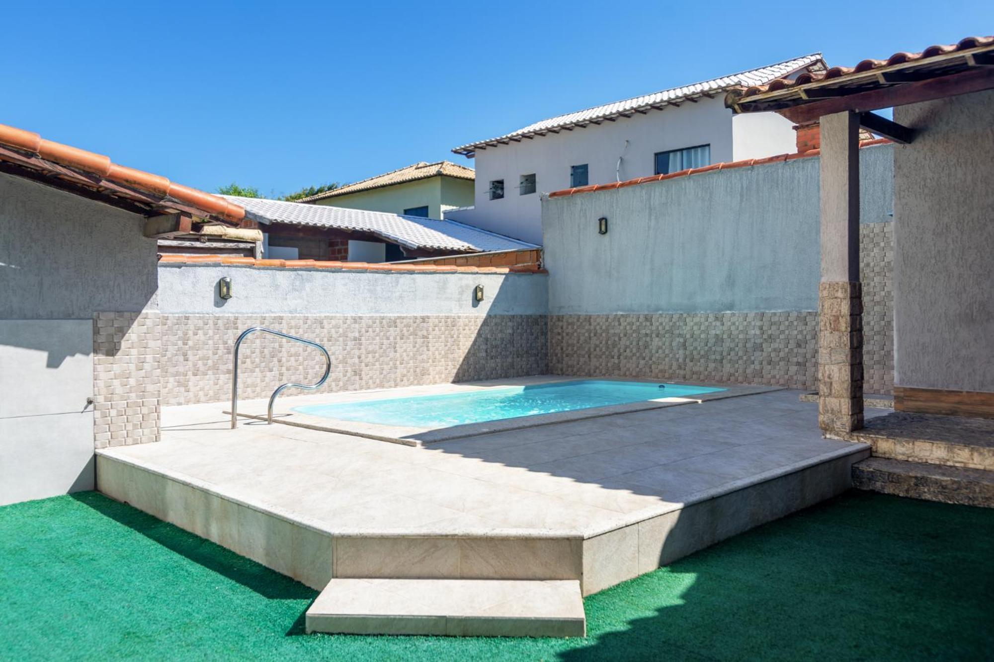 Refugio Tropical Casa De Praia Com Piscina Aquecida E 4 Suites E Garagem 3 Carros, 800 Mtrs Da Praia Internet 700 Mbps, Condominio Privado Com Pista De Skate , Quadra De Futevolei , Campos E Quadras De Futebol! Cabo Frio Exterior photo