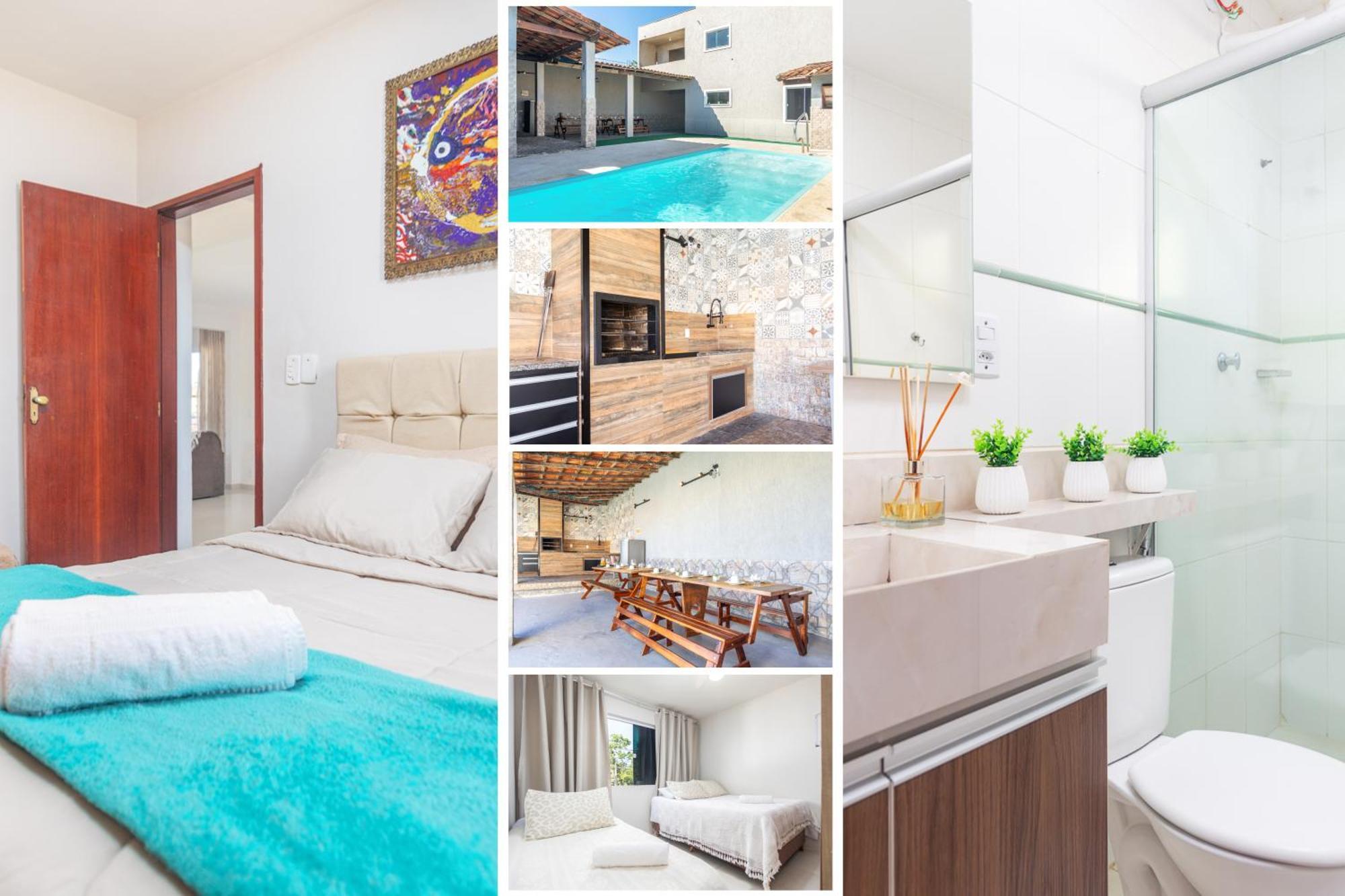 Refugio Tropical Casa De Praia Com Piscina Aquecida E 4 Suites E Garagem 3 Carros, 800 Mtrs Da Praia Internet 700 Mbps, Condominio Privado Com Pista De Skate , Quadra De Futevolei , Campos E Quadras De Futebol! Cabo Frio Exterior photo
